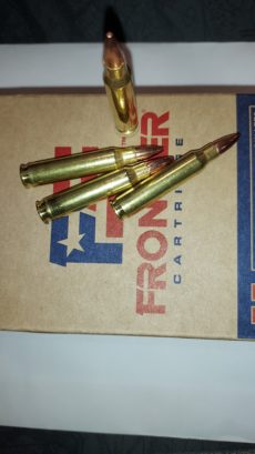 Cartouches HORNADY série FRONTIER calibre .223 Remington