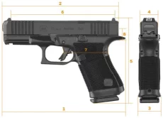 Pistolet semi automatique GLOCK modèle 19 GEN6 calibre 9x19