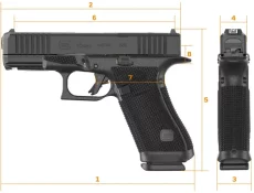 Pistolet semi automatique GLOCK modèle 45 GEN6 calibre 9x19